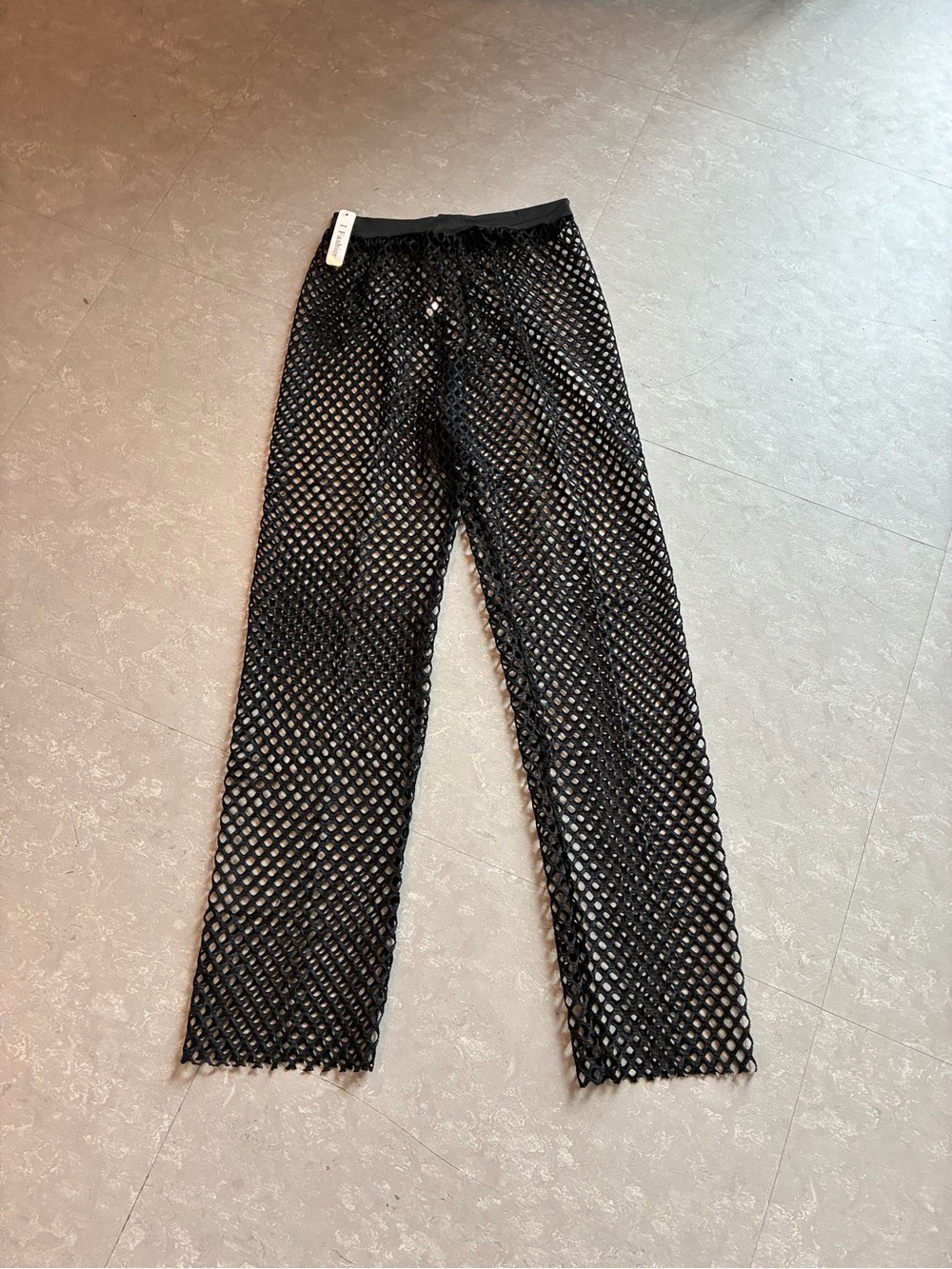 IFashion Black Netted Sheer Beach Pants - Picture 5 of 9